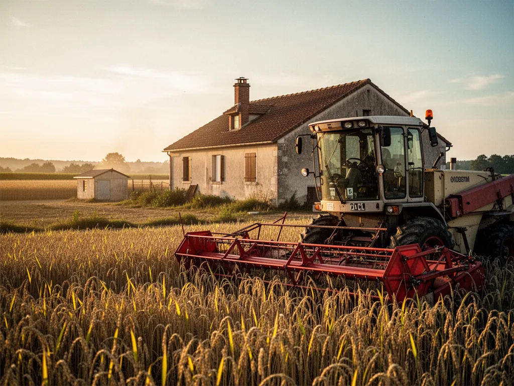 Schéma d'une installation d'alimentation en eau domestique avec compteur, canalisations, robinets et raccords, posé sur un plan de travail de plombier