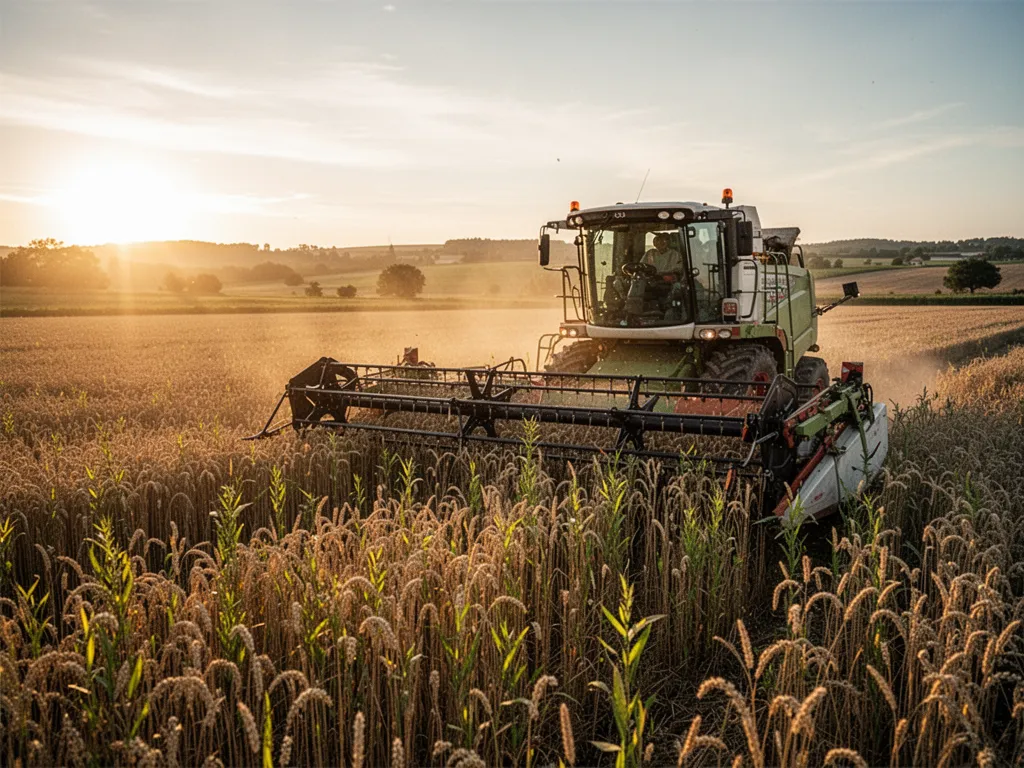 Parcelle cultivée en agriculture biologique avec rangs de légumes, sol couvert et haies en arrière-plan