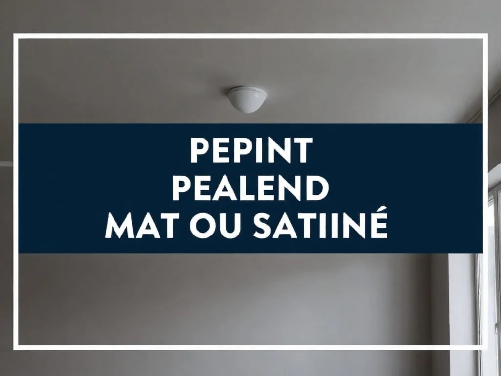Rouleau appliquant la peinture sur un plafond, comparant les rendus mat et satiné