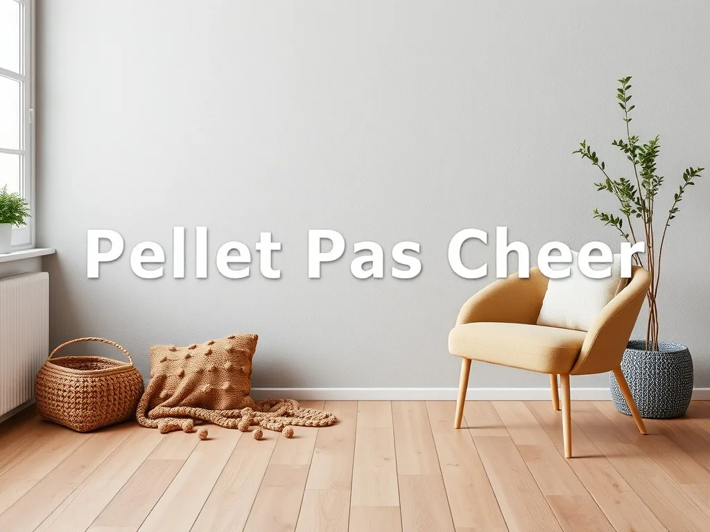 Sac de pellets bon marché près d'un poêle à bois avec une facture de ramonage négligée